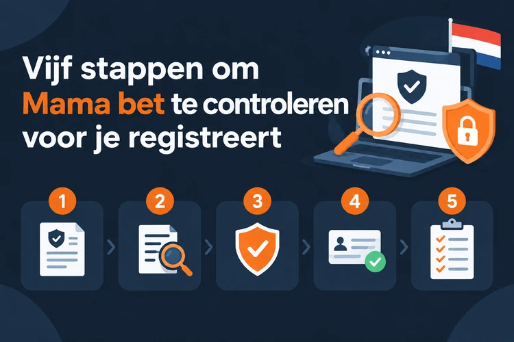 Vijf stappen om Mama bet te controleren voor je registreert