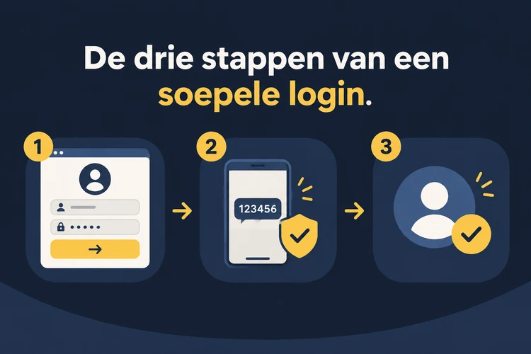 De drie stappen van een soepele login
