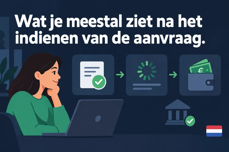 Wat je meestal ziet na het indienen van de aanvraag