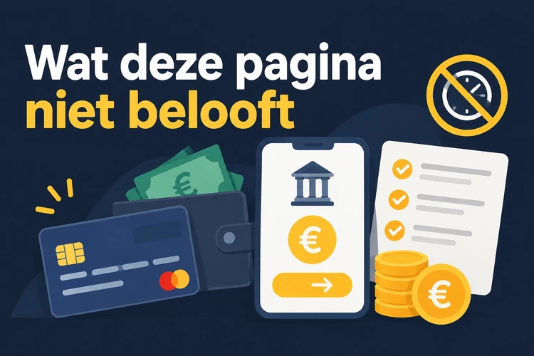 Wat deze pagina niet belooft